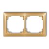 DECO Ramka 2 podwójna uniwersalna z tworzywa DECO Soft złoty 29DRSO-2 KARLIK