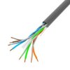 Kabel teleinformatyczny U/UTP kat.6 4x2xAWG23 drut szary LCU6-12CU-0305-S /305m/