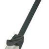 kabel LAN LogiLink CP1023U, 1 szt., RJ45, CAT 5e, U/UTP, 0.50 m, czarny