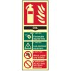Scan 1592 Fire Extinguisher Composite CO2 - Photoluminescent 75 x 200mm