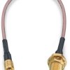 Kabel koncentryczny złącze A SMA złacze B MCX długość 152.4mm typ kabla RG178 Z zakończeniem