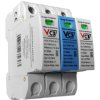 Ogranicznik przepięć ochronnik 3P 1000V DC T1 T2 (B+C) 12,5kA iskiernikowy DCBC3P1000PV5012,5KA