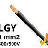 Przewód LGY 1,0 mm2 czarny (300/500V) jednożyłowy linka H05V-K (krążki 100m) IG2052.03 BITNER