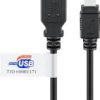 Kabel USB 2.0 Hi-Speed z certyfikatem USB, Czarny - Długość kabla 1.8 m