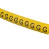 Oznacznik przewodów OZ-2/G żółty E04ZP-01020401800 /100szt./