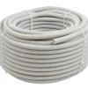 Rura karbowana elektroinstalacyjna RKGL 16/11mm giętka samogasnąca peszel 320N PVC UV szara 50m Tubifor