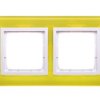 Simon 54 Nature Ramka Podwójna Szkło Limonkowy Sorbet Drn2/90