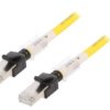 Xs6w-6Lszh8ss-1My Patch Cord Rj45 Wtyk,Z Obu Stron Żółty