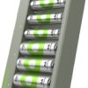 Ładowarka USB GP E821, w zestawie 4 akumulatory RECYKO AA 2100 mAh i 4 akumulatory RECYKO AAA 850 mAh
