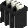 PCB terminal, 3 pole, pitch 3.81 mm, AWG 28-14, 12 A, spring-clamp connection, black, 1869900000