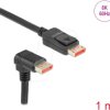 87050 DisplayPort 1.4 cable, 8K @ 60 Hz, 90° with angled bottom, 1 m