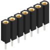 Socket header, 7 pole, pitch 2.54 mm, straight, BL 5 7