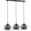 Lampa wisząca loftowa nowoczesna 3xE27 SOLO BLACK/GOLD
