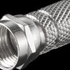 51855 F-connector, for 7.3 mm diameter coaxial cable, screw-on connect