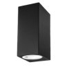 VT-7652 Kinkiet SLEEK dwukierunkowy 2xGU10 kształt: kwadrat obudowa: czarna IP44 7511 V-TAC