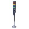 LD6A-4PZQB-RYSG Red/Yellow/Blue/Green Stack Light LED Tower with Sounder & Flasher Pole Mount 24VAC/DC IDEC
