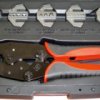 Crimping pliers with 6 dies for insulated cable lugs/connectors, 0.5-16 mm², AWG 22-6, WKK 417611