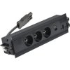 Mediaport Indesk Simon 480 czarny 3x250V USB A-C Keystone
