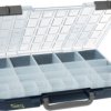 Small parts case, 25 drawers, blue, (W x D) 413 x 330 mm, CARRYLITE 55 5X10-25/2