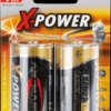5015633 XPOWER, alkaline battery, D (Mono), 2 pcs.