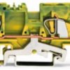 3-wire protective earth terminal, spring-clamp connection, 0.2-6.0 mm², 1 pole, 41 A, yellow/green, 282-687/999-950