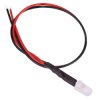 Yellow 5mm LED Prewired White Diffused Lens 12V