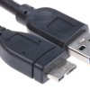 Kabel USB Złącze A USB A Złącze B Micro USB A dł. 2m Przewód USB USB 3.0 kolor: Czarny
