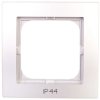 AS Ramka pojedyncza do łączników IP44 srebro RH-1G/18