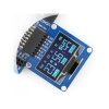 Wyświetlacz OLED niebieski graficzny 1,3'' (A) 128x64px SPI/I2C- kątowe złącza - Waveshare 10444