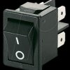 01858.1103-02 Rocker switch, 2-pin, OFF, black, I-O