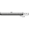 Extruded heatsink, (L x W x H) 200 x 400 x 40 mm, 0.58 to 0.31 K/W, black anodized, SK 93 200 SA