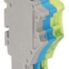 1-wire female connector, 3 pole, pitch 3.5 mm, straight, gray/blue/green-yellow, 2020-103/000-038