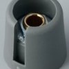 Rotary knob, 4 mm, plastic, gray, Ø 16 mm, H 16 mm, A3016048