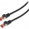 PCF6-10CU-1000-BK Patch cord S/FTP Cat: 6 RJ45 wtyk z obu stron linka Cu 10m
