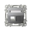 SZAFIR Obudowa gniazda pojedynczego typu Keystone skośna szary mat GPK-1ZS/p/70 OSPEL