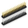 Pin header, 34 pole, pitch 2.54 mm, straight, black, 10057270