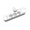Przedłużacz stały 3x z włącznikiem oraz gniazdami USB A USB C 3m PS-370WS+USBA+USBC/3 E W-30001