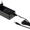 Adapter AC/DC Uwy 24V dc Iwy 2.5A Złącze 2,1 x 5,5 x 12 mm, biegun dodatni w środku 60W typ wtyczki: Typ C