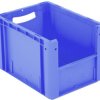 BITO Lagertechnik 1658103 Skrzynka magazynowa nadaje się na żywność (D x S x W) 400 x 300 x 270 mm niebieski 1 szt.