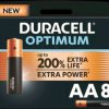 Duracell Optimum, alkaline battery, AA (Mignon), 8 pcs.