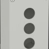 XAPD2503 Empty housing, metal, gray, 3 command points 22 mm