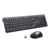 Zestaw bezprzewodowy: klawiatura i mysz ergonomiczna 2,4 GHz, 4000 DPI, UGREEN MK006