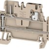 Terminal block, push-in connection, 1.5 mm², 4 pole, 17.5 A, 6 kV, dark beige, 2485920000