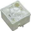 Short-stroke pushbutton, 1 Form A (N/O), 250 mA/35 V AC/DC, unlit , actuator (white, L 0.7 mm), 2.9 N, THT, 3.14.100.006/0000