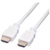 Value 11.99.5706 HDMI Cable White 7.50 m Shielded HDMI-A plug