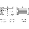 Aluminum enclosure, (L x W x H) 160 x 105 x 63.5 mm, gray (RAL 7005), IP54, FR 105 52 160 ME
