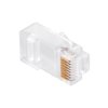 Wtyk telefon. RJ45 8P 8C(drut)przelotowy CAT.6E