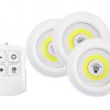 Zestaw lampek COB 1w 3szt+pilot LTC
