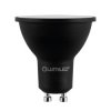 Żarówka LED LUMILED GU10 Reflektor PAR16 3W zamiennik 25W 300lm 4000K Neutralna 120 Czarna Klasa E 3 Lata Gwarancji