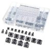 Zestaw 250 mikroprzełączników (20 rodzajów) 6x6mm i 12x12mm